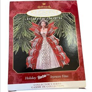 New In Box Hallmark Keepsake Holiday BARBIE 1997 Christmas Ornament
